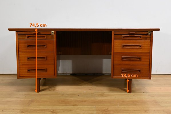 Mahogany Executive Desk from Ordo, 1960s-RVK-2034833