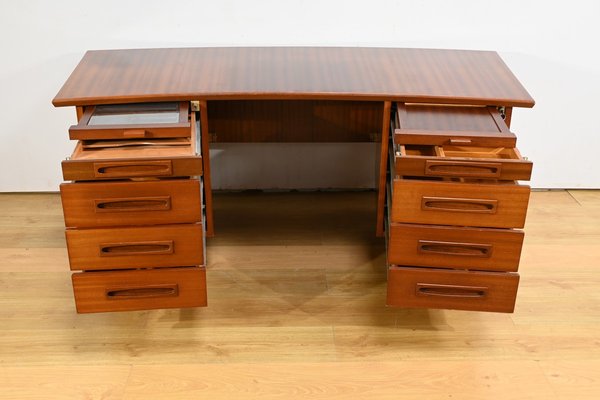 Mahogany Executive Desk from Ordo, 1960s-RVK-2034833