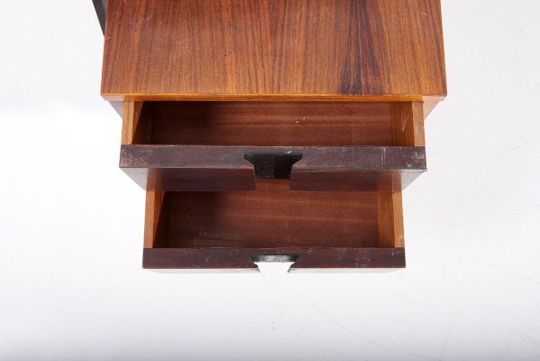 Mahogany Executive Office Desk by Ico Parisi for Mim, Italy, 1950s-SFD-913285