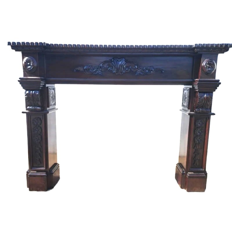 Mahogany Fireplace Surround, Early 20th Century