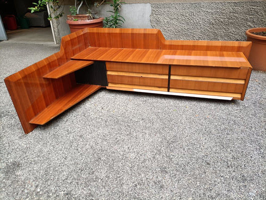 Mahogany Hanging Console by Vittorio Dassi for Dassi, 1950s