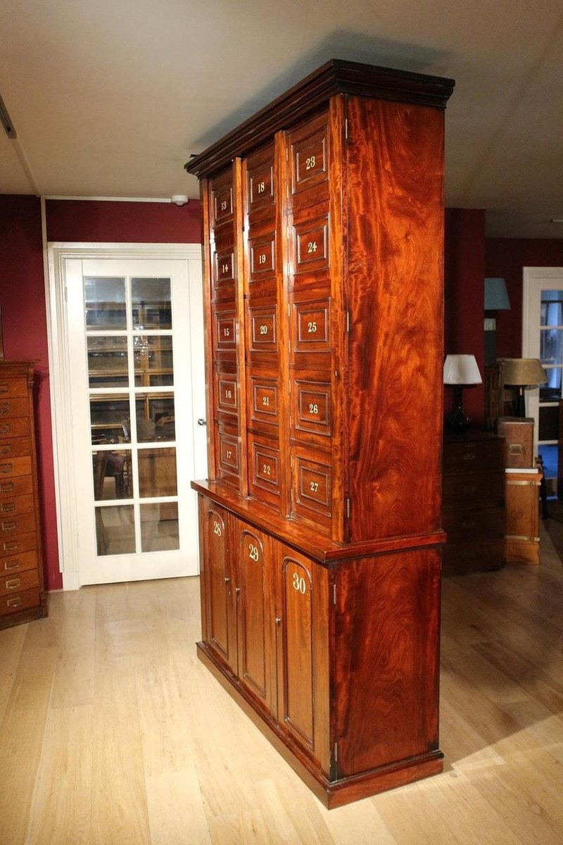 Mahogany Locker Cabinet