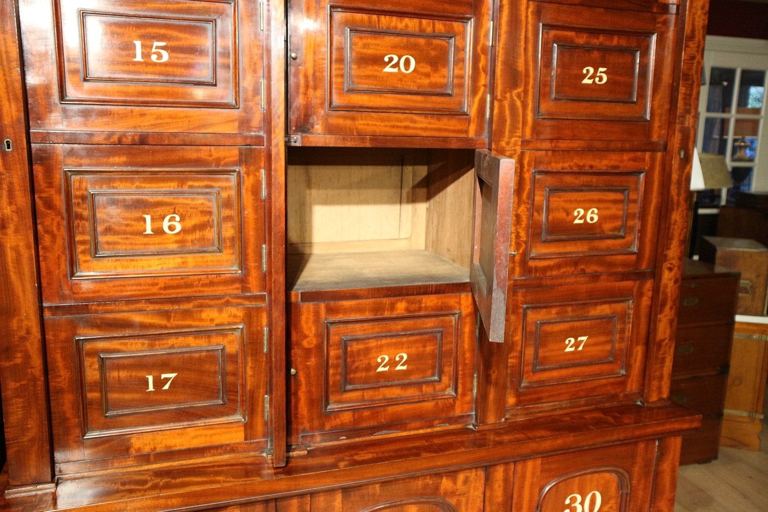 Mahogany Locker Cabinet