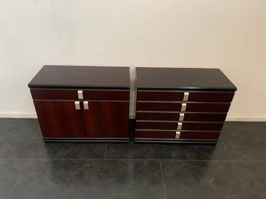 Mahogany Modular Furniture, 1970s, Set of 6-IJR-1153424