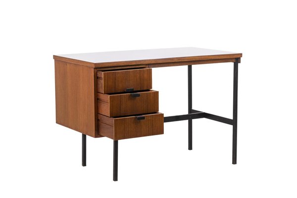 Mahogany Multitaple Desk by Jacques Hitier for Multiplex, 1950s-CEJ-1162616