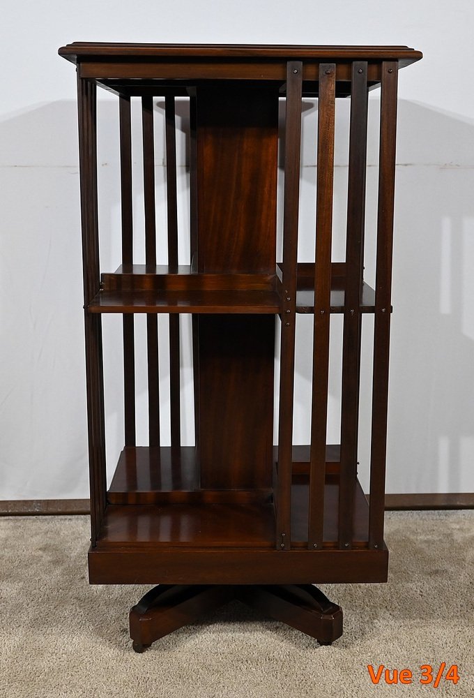 Mahogany Rotating Library