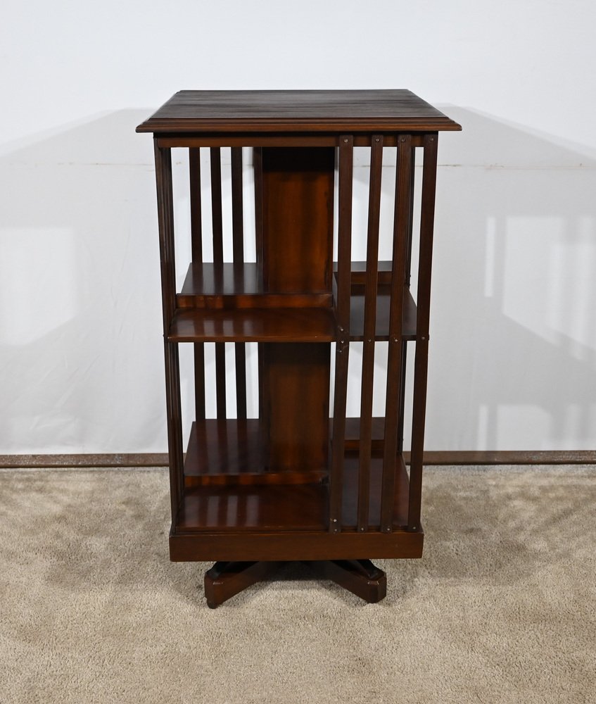 Mahogany Rotating Library