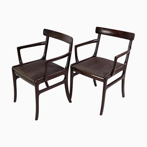 Mahogany Rungstedlund Armchairs by Ole Wancher, Set of 2-UY-1271332