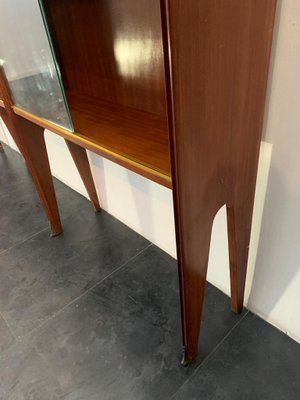 Mahogany Shelf with Bronze Tips by Osvaldo Borsani, 1950s-IJR-823731