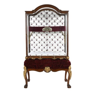 Mahogany Showcase With Bronze Fittings-NQ-1256705