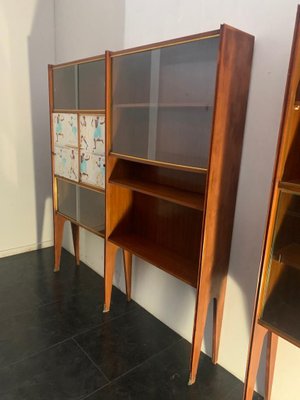 Mahogany Showcase with Bronze Tips by Osvaldo Borsani, 1950s-IJR-823769