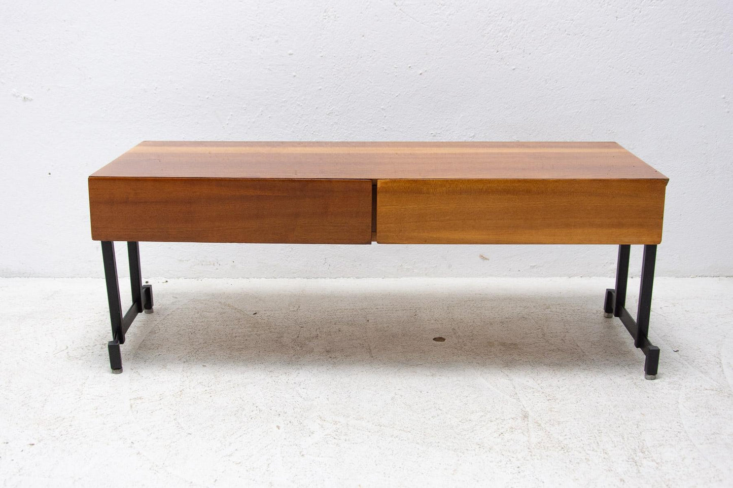 Mahogany Side or TV Table, Czechoslovakia, 1970s