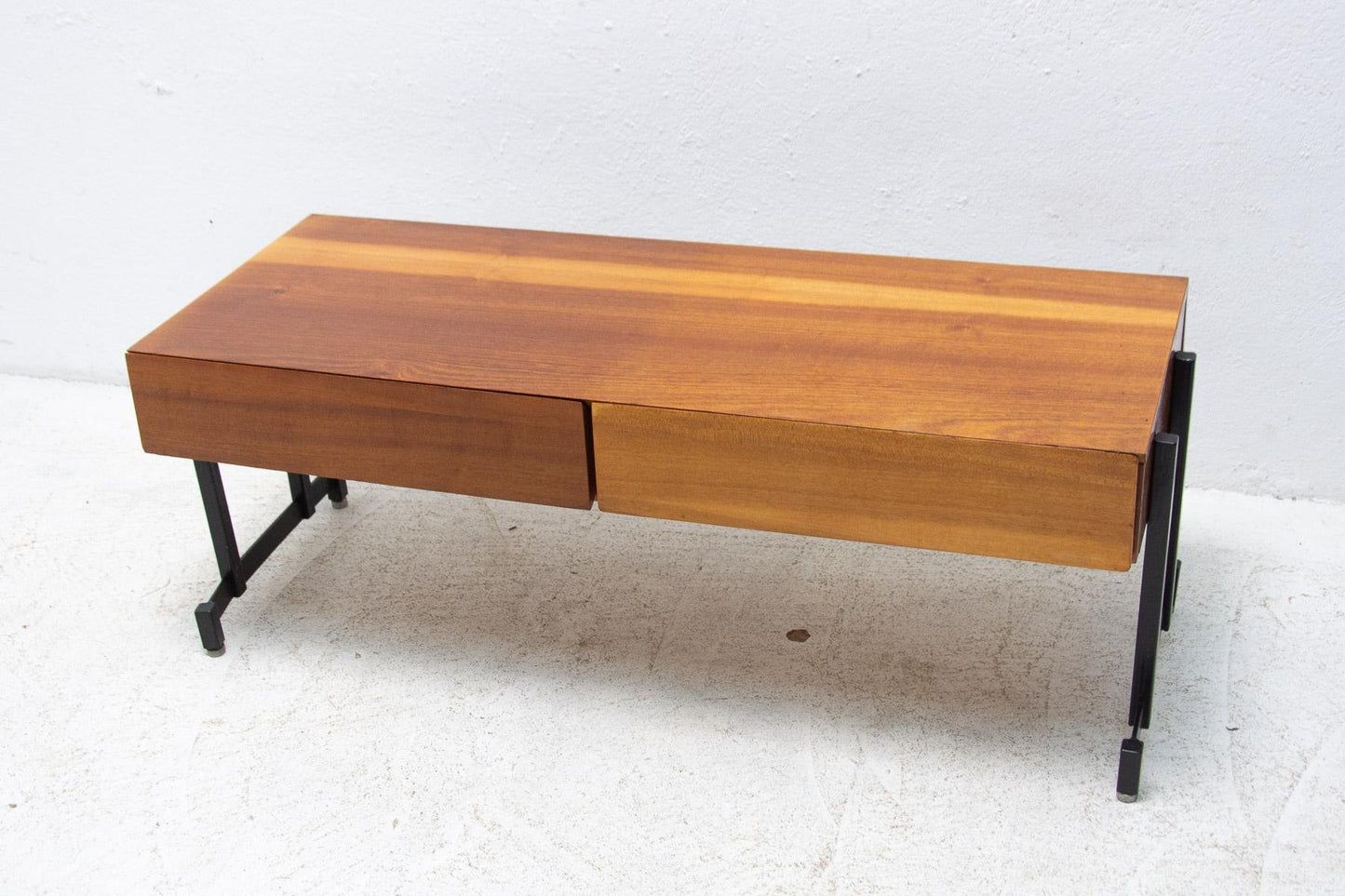 Mahogany Side or TV Table, Czechoslovakia, 1970s