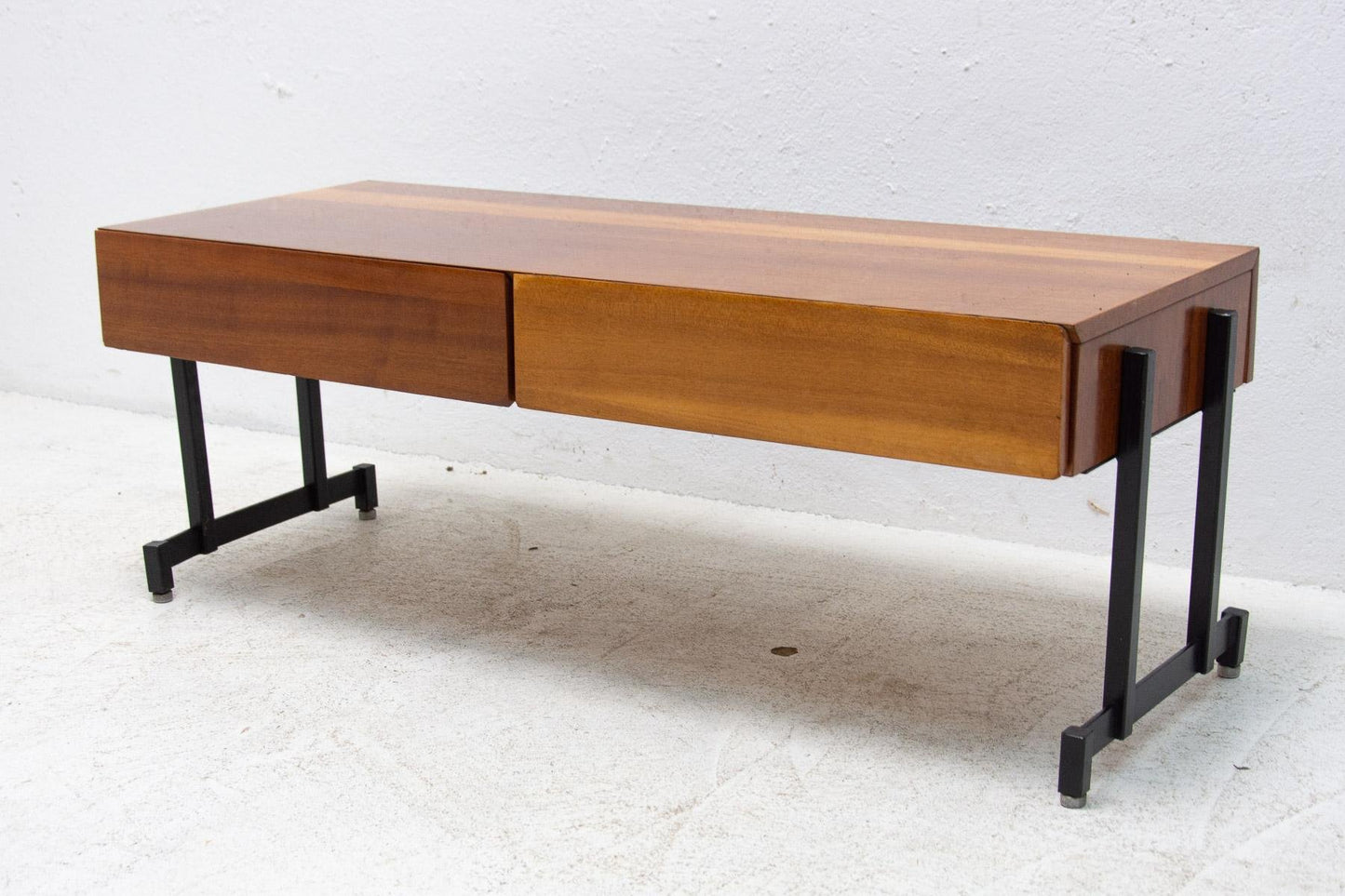 Mahogany Side or TV Table, Czechoslovakia, 1970s