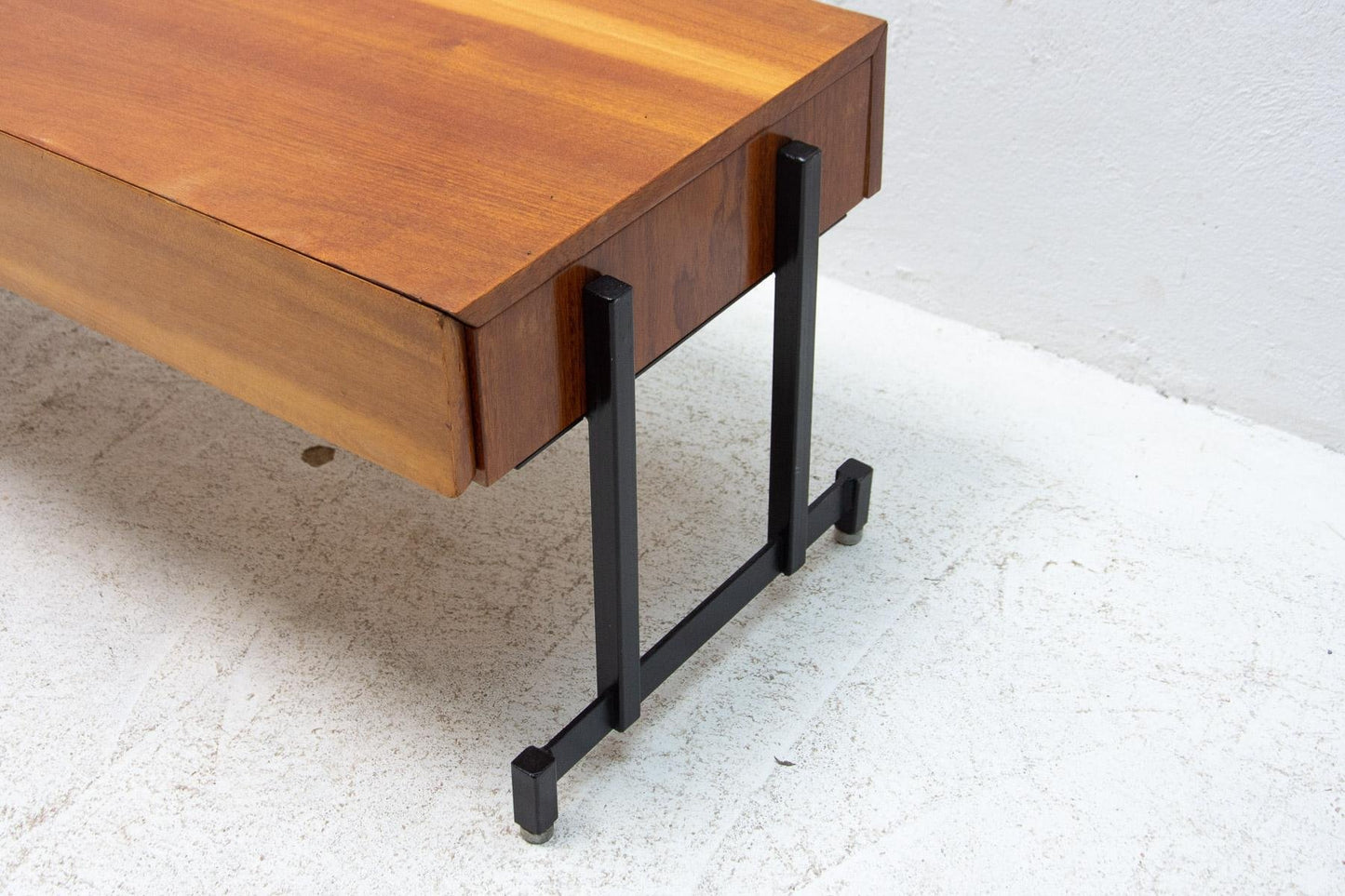 Mahogany Side or TV Table, Czechoslovakia, 1970s