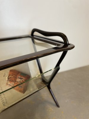 Mahogany Side Table & Magazine Holder, 1950s-DX-1736998