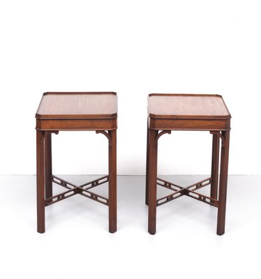 Mahogany Side Tables by Bevan Funnell for Reprodux England, 1960s, Set of 2-GCG-1240760