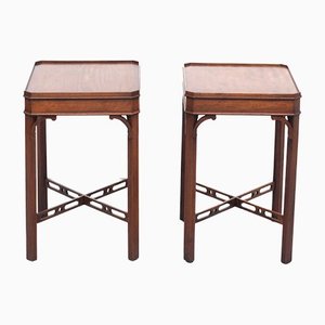 Mahogany Side Tables by Bevan Funnell for Reprodux England, 1960s, Set of 2-GCG-1240760