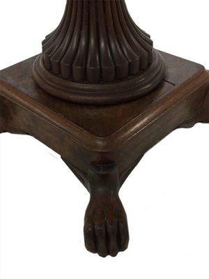 Mahogany Table with Marble Top-UCH-1224830