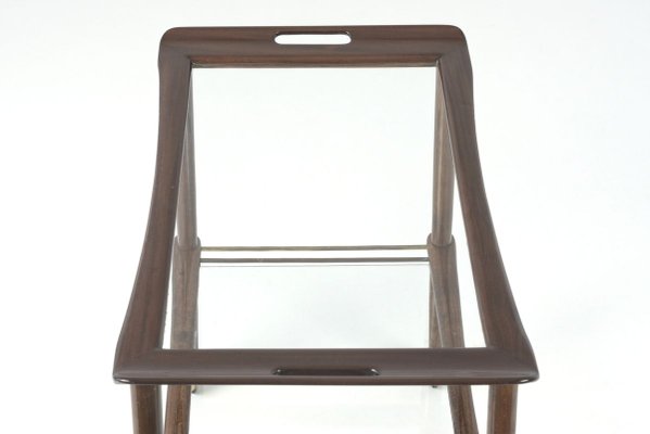 Mahogany Tea Trolley by Cesare Lacca for Cassina, 1950s-LOB-809042