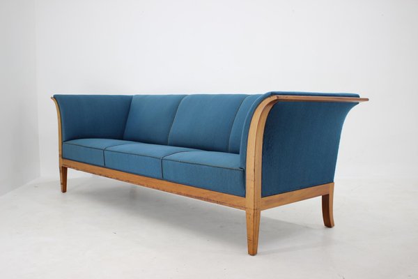 Mahogany Three-Seat Sofa Frits Henningsen, 1940s, Denmark-TZ-937735