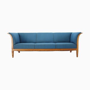 Mahogany Three-Seat Sofa Frits Henningsen, 1940s, Denmark-TZ-937735