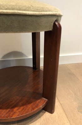 Mahogany Velvet Mahogany Stool-BA-1365329