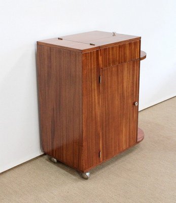 Mahogany Veneer Bar Cabinet, 1950s-RVK-969581