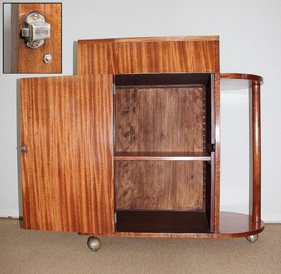 Mahogany Veneer Bar Cabinet, 1950s-RVK-969581