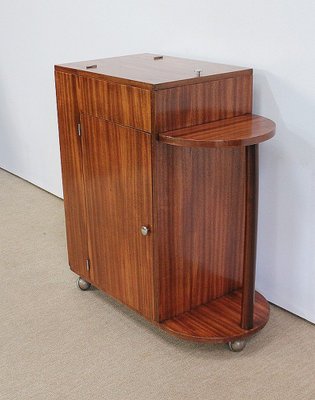 Mahogany Veneer Bar Cabinet, 1950s-RVK-969581