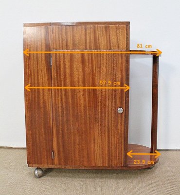 Mahogany Veneer Bar Cabinet, 1950s-RVK-969581