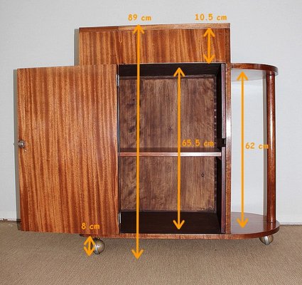 Mahogany Veneer Bar Cabinet, 1950s-RVK-969581