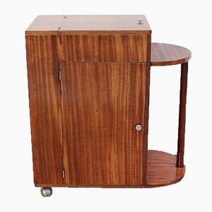 Mahogany Veneer Bar Cabinet, 1950s-RVK-969581