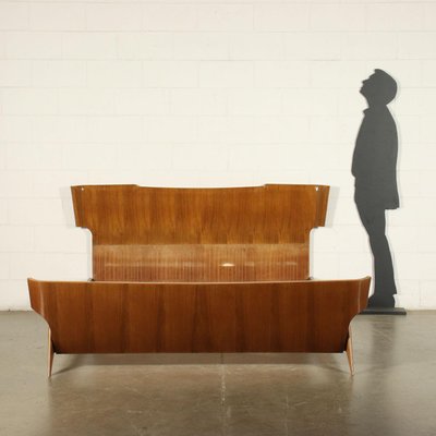 Mahogany Veneer Bed, 1950s-VMM-1005925