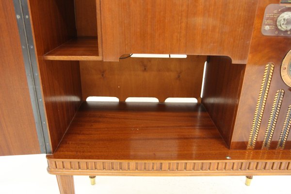 Mahogany Vinyl Radio Cabinet Luxor Radio Aktiebolag, Sweden, 1950s-GEK-2022920