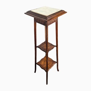 Mahogany Wood Side Table-HLV-2033128