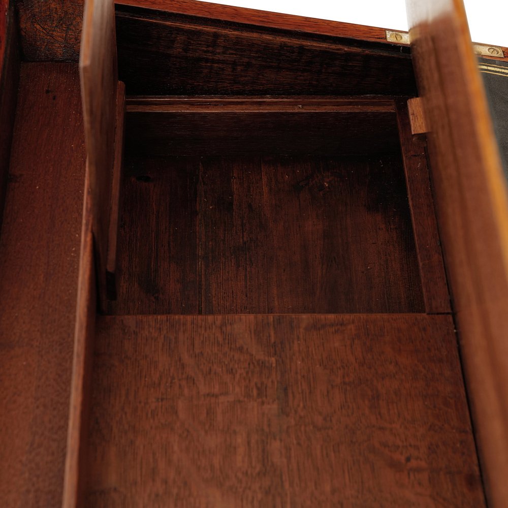 Mahogany Writing Box with Leather Pad, England, 1830s