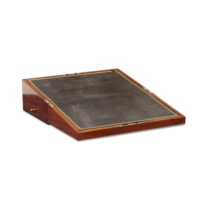 Mahogany Writing Box with Leather Pad, England, 1830s-GCQ-1730039