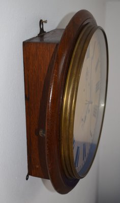 Mahogany WWII Royal Air Force Wall Clock by F. W. Elliott-VA-1226618