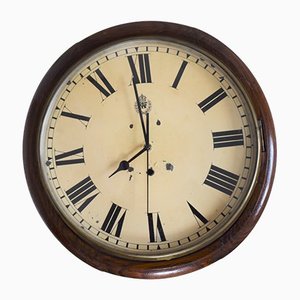 Mahogany WWII Royal Air Force Wall Clock by F. W. Elliott-VA-1226618