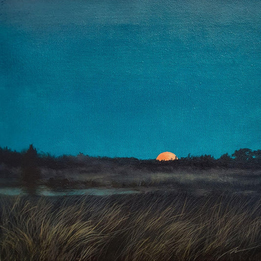 Maija Muizniece, The Evening Wakes Up, Oil on Canvas, 2024