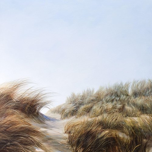 Maija Muizniece, The Laughter of the Wind Dances on the Tips of the Sedges, Oil on Canvas, 2023