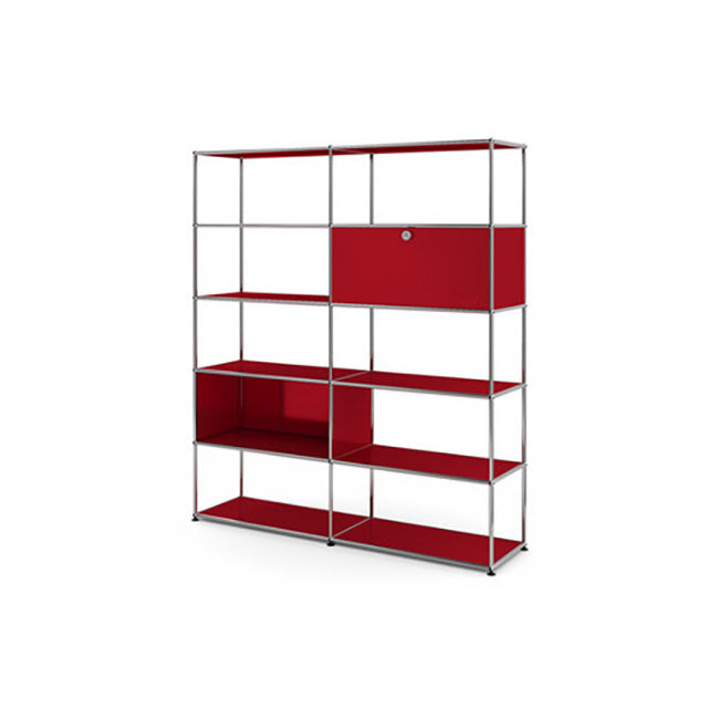 2x5 Modular Metal Livingroom System by Usm #USM Ruby Red