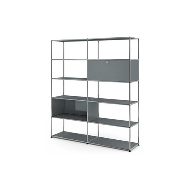 2x5 Modular Metal Livingroom System by Usm #USM Mid-Gray