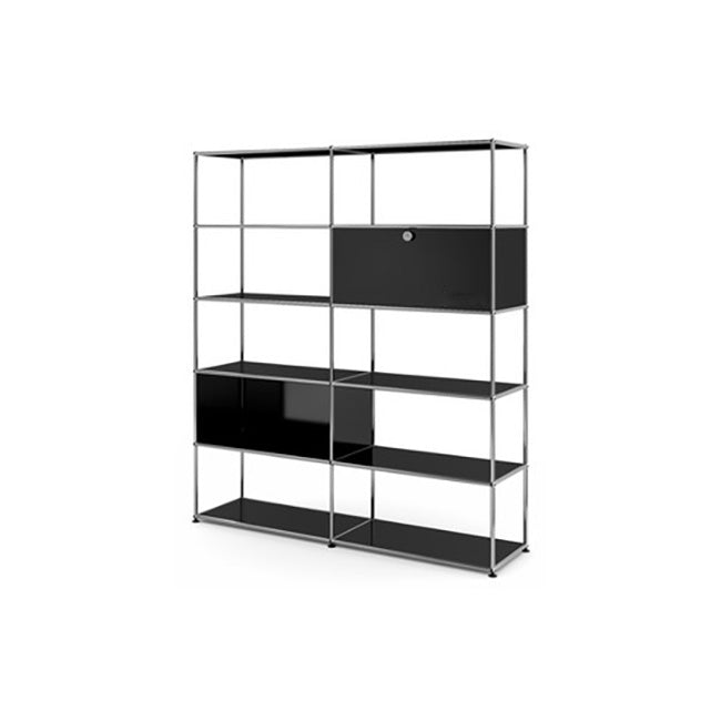 2x5 Modular Metal Livingroom System by Usm #Graphite Black [RAL 9011]