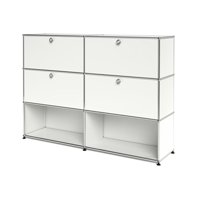 2x3 Modular Metal Highboard with 4 top doors [W(750+750)XD350XH(350+350+350)] by Usm #Pure White [RAL 9010]