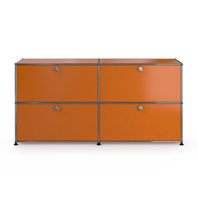 2x2 Modular Metal Sideboard with 4 doors [W(750+750)XD350XH(350+