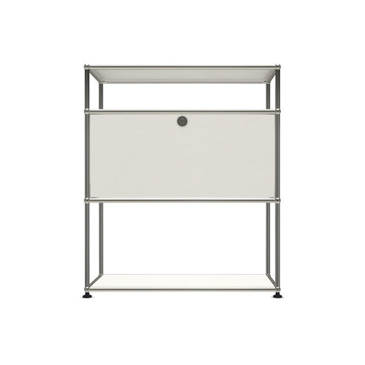 1x3 Modular Metal Highboard with 1 middle door & 1-1 pannel [W750XD350XH(350+350+175)] by Usm #Pure White [RAL 9010]