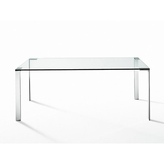 Liko Glass Glass And Steel Table