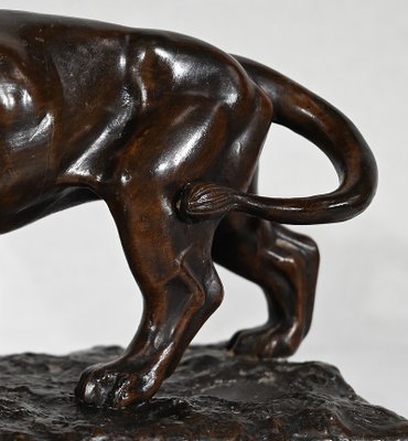 Majestic Lion Sculpture by Edouard Delabrierre, 1900s-RVK-1348269